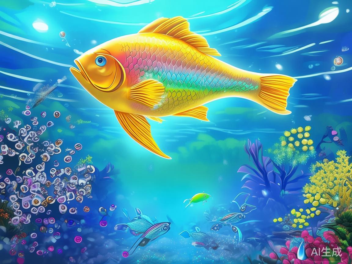 游戏中经常会出现特殊鱼类，它们通常携带高分或能引爆